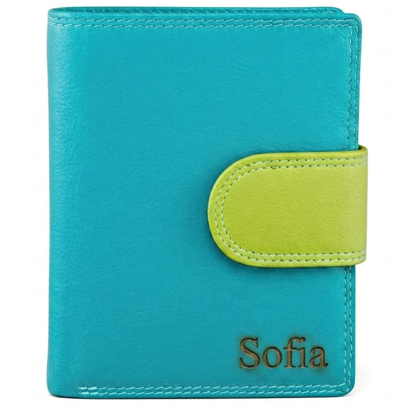 Ladies leather purse with engraving personalization – gift idea for women