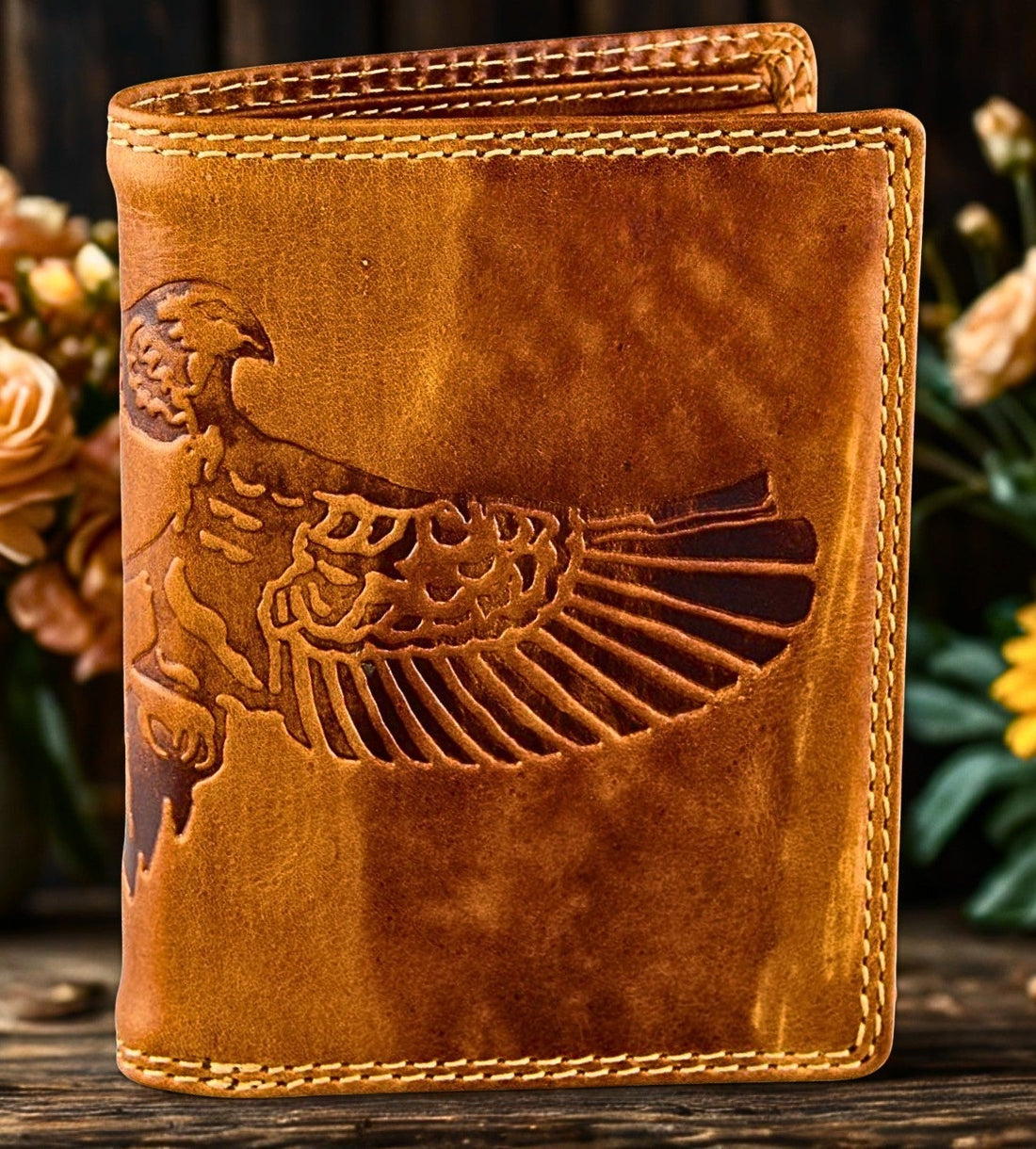 Personalised leather wallet for men — unique handmade gift for Father's Day, birthday and anniversary by The Leather Gift Co