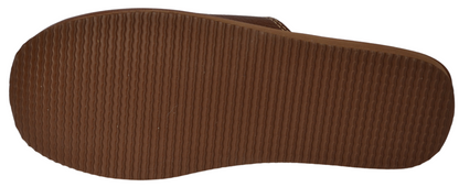 Handmade men's buffalo leather mules - wide toe fit for broad feet, made in Poland