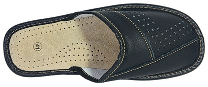 Handmade bedroom slippers for men Handmade from genuine leather in Poland