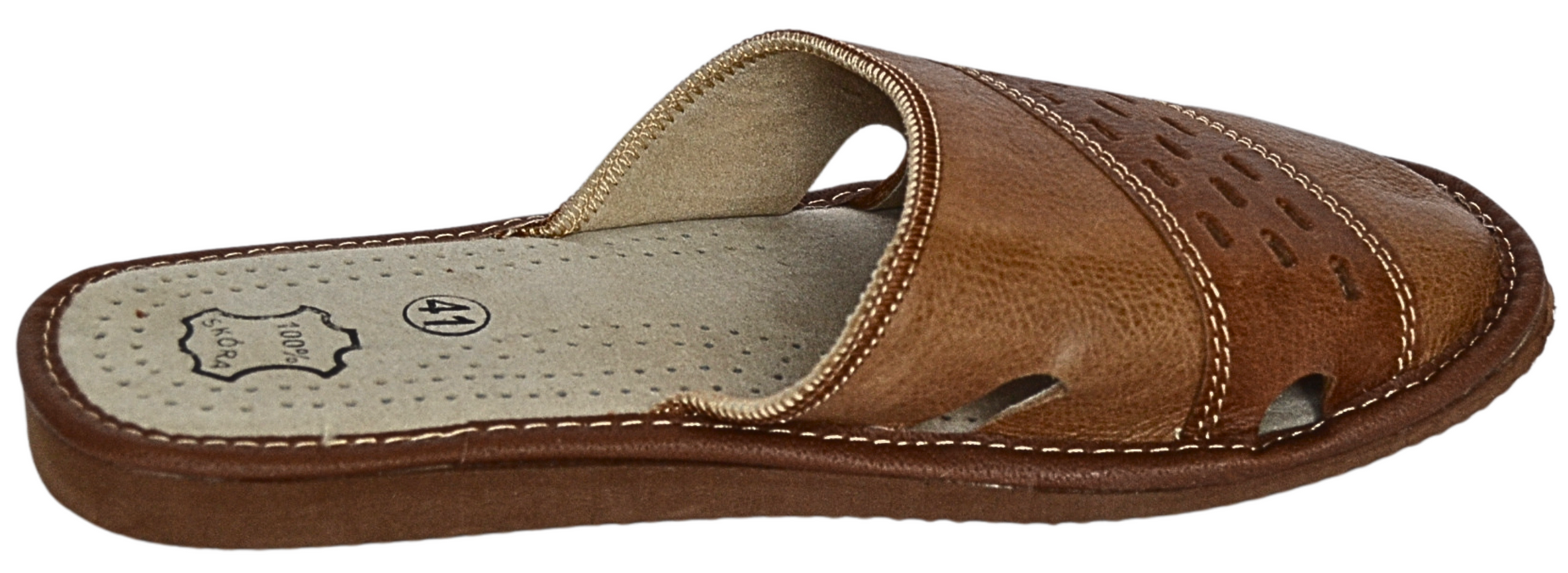 Handmade men's indoor slippers - lightweight EVA foam rubber outsole for grip