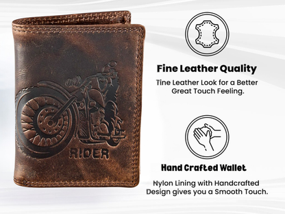 Engraved leather wallet – perfect Father's Day gift for biker dad
