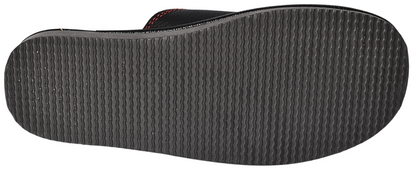 Flexible rubber sole with traction pattern on men's leather indoor sandals - The Leather Gift Co